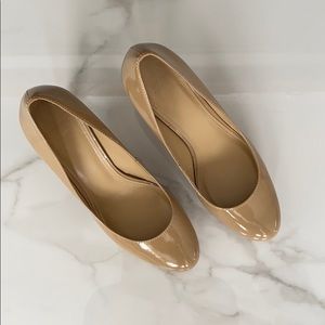 Circa Joan & David Nude Patent Leather Heels